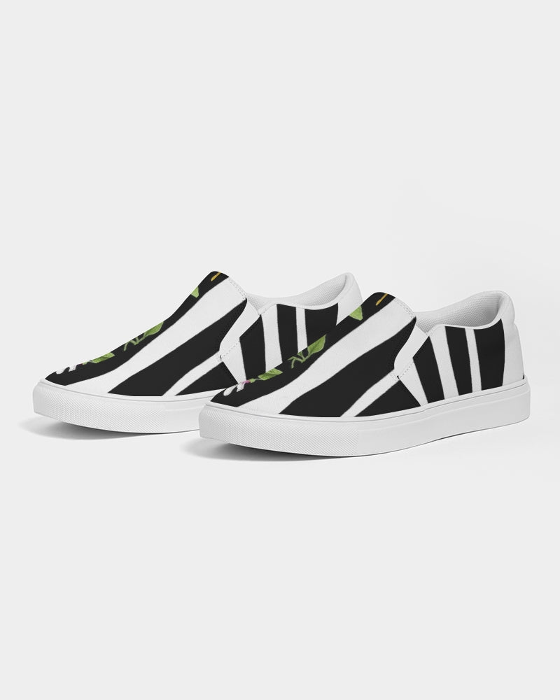 Lemon Flowers Men's Slip-On Canvas Shoe