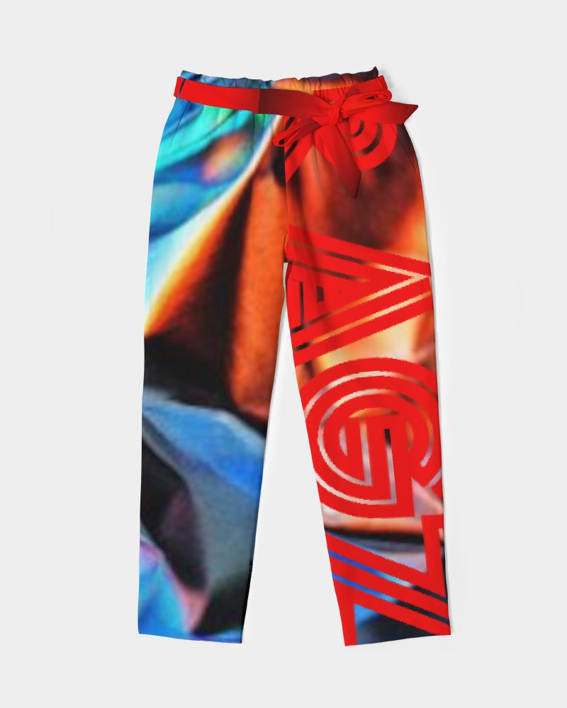 JAZZ1 Women's Belted Tapered Pants